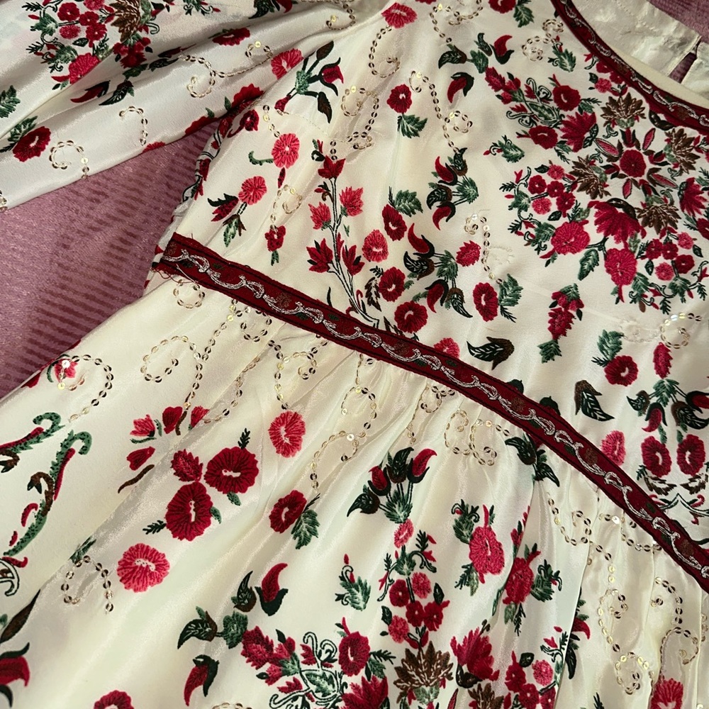 Free People Russian doll floral sequin dress